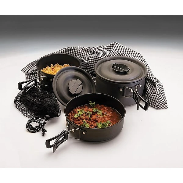Texsport Scouter Black Ice Hard Anodized Cook Set - Image 4