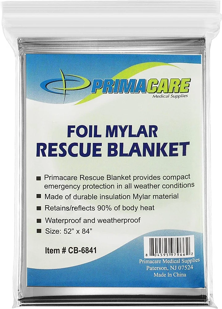 Prima-Care Medical Supplies Foil Mylar Rescue Blanket