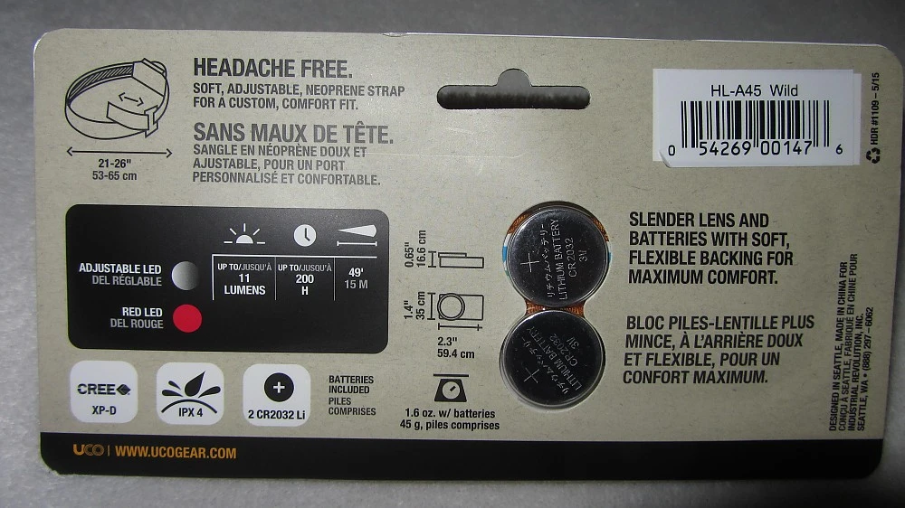 UCO A-45 Comfort-Fit Headlamp - Image 7